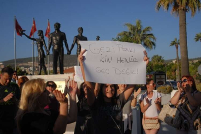 Gezi Parkı için Kuşadası'nda eylem