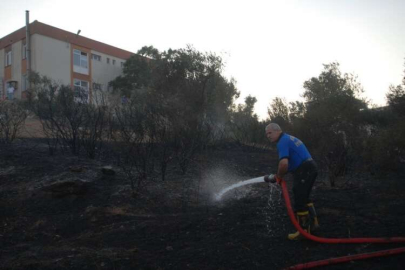 Kuşadası'nda korkutan yangın