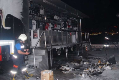 Beşiktaş Tır'ı yandı