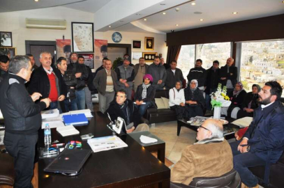 Toprak kayması mağdurları Kayalı’yı ziyaret etti