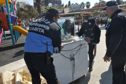 Görüntü kirliliği yaratan tezgahlar kaldırıldı