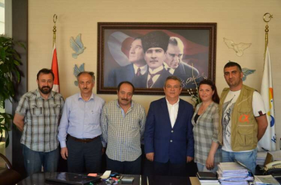 Gazetecilerden Başkan’a Ziyaret