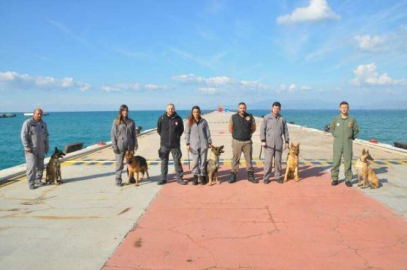 Dedektör köpekler Kuşadası'nda