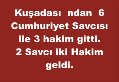 Kuşadası Adliyesinde yaprak dökümü