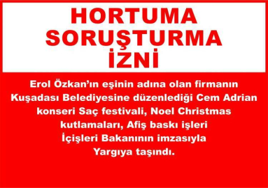 Hortuma soruşturma izni