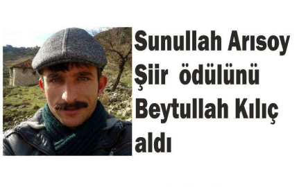 Arısoy Şiir  ödülü  sahibini buldu