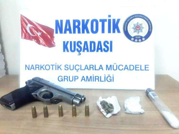 Uyuşturucu ve silahla yakalandı