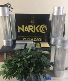 Evde esrar serası