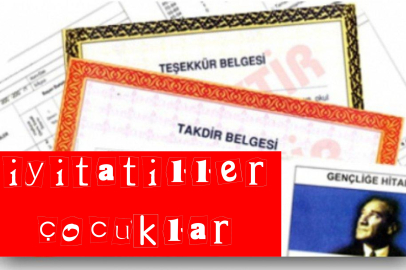 Öğrenciler karne sevinci yaşıyor