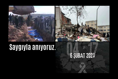 6 Şubat'ta hayatını kaybedenler 04.17'de anıldı