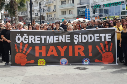 Öğretmenler şiddete karşı ayaklandı 