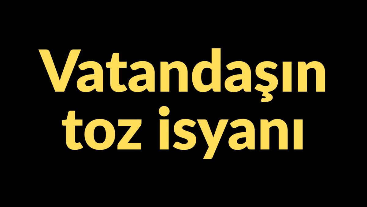 Kuşadası Adliyesi'nin etrafı toz duman